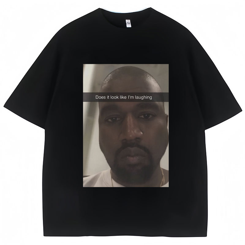 Vintage Fashion Look - Camiseta Engraçada Kanye West com Meme