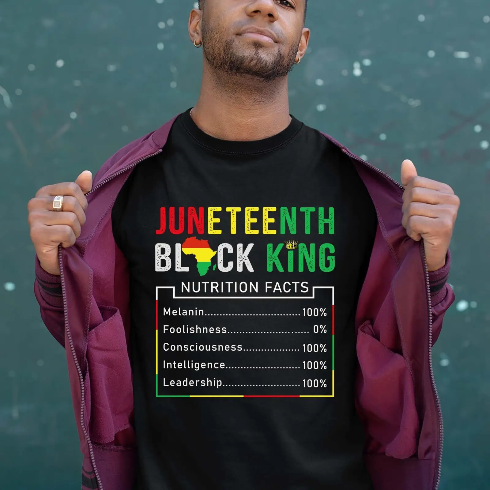 Vintage Fashion History - Camiseta masculina vintage Juneteenth Black King