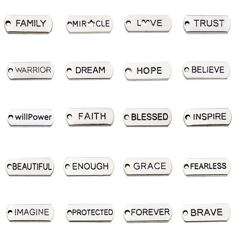 Vintage Fashion Tags - 20 pçs mix etiquetas de liga
