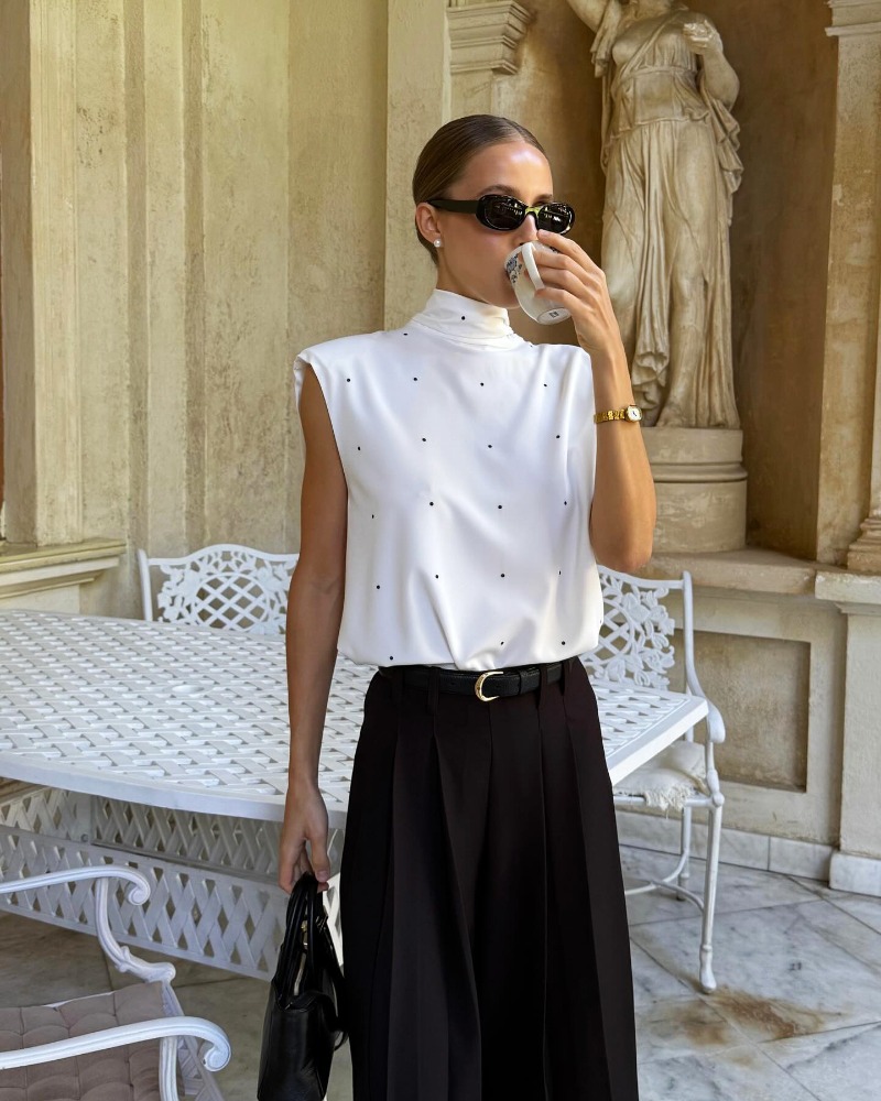 Vintage Fashion Vogue - Regata Feminina 2026 Primavera Verão Nova