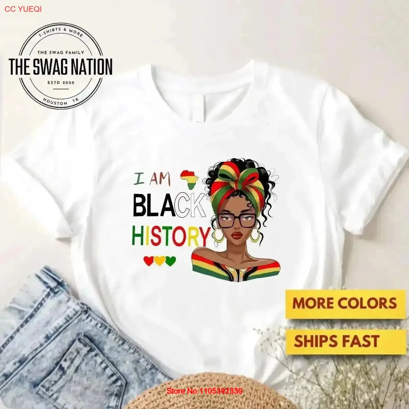 Vintage Fashion History - Camiseta Feminina e Infantil Afro-Americana para