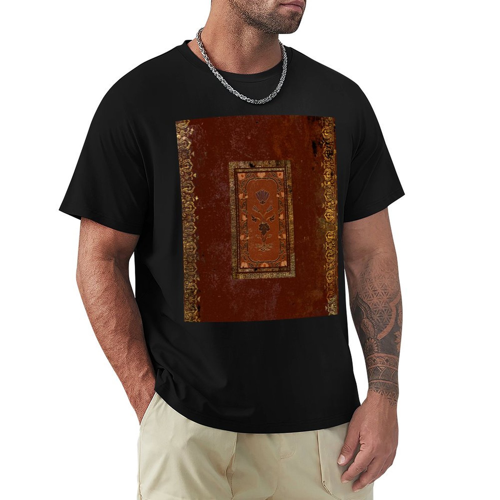 Vintage Fashion Look - Camiseta Vintage Estilo Vitoriano com Estampa