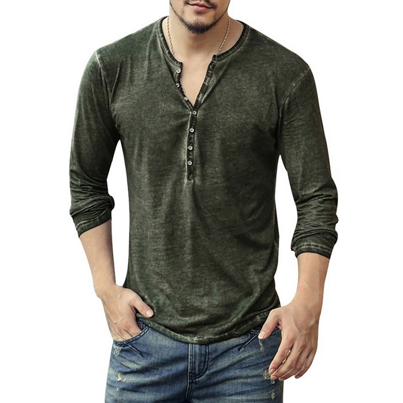 Vintage Fashion Look - Camiseta Masculina Vintage com Decote em