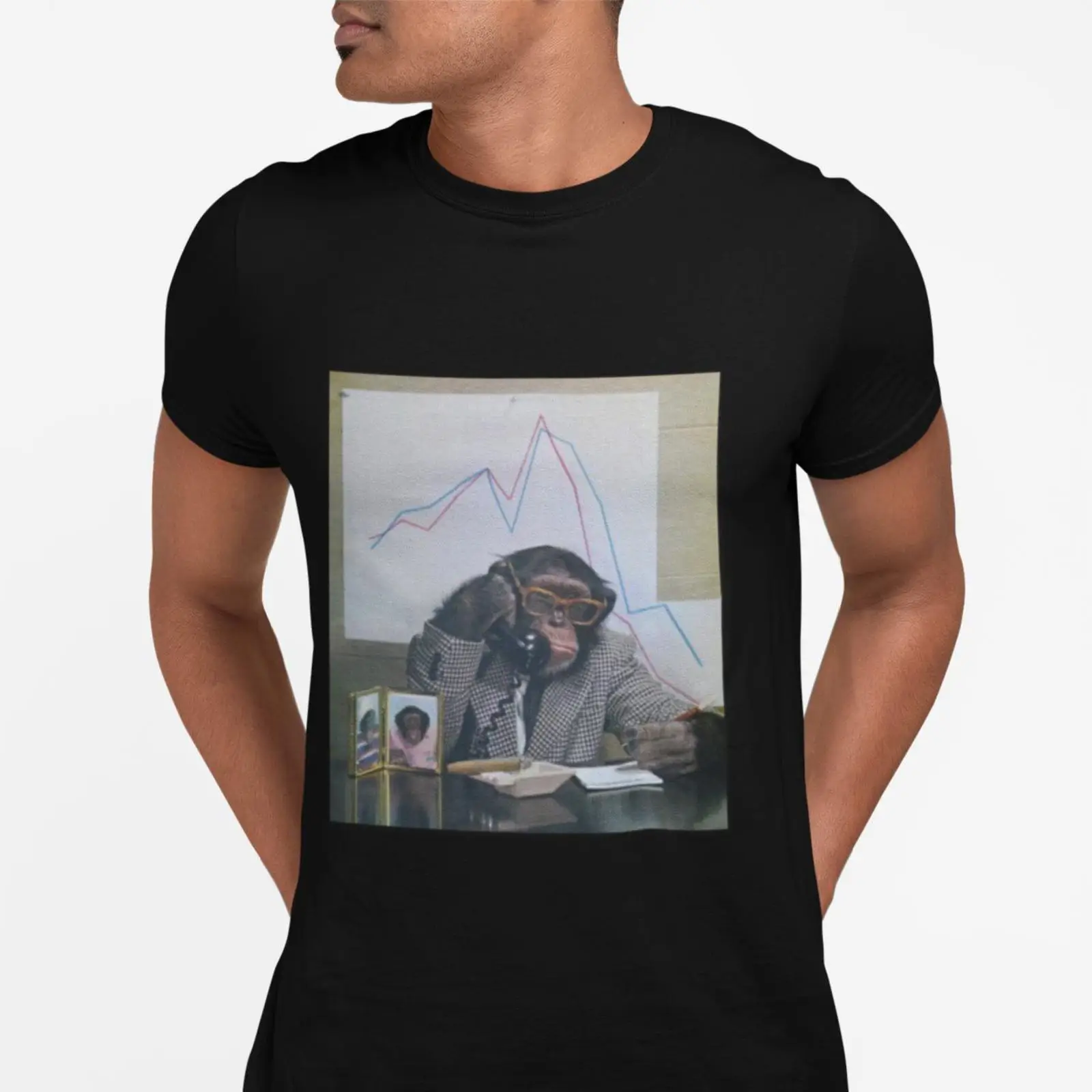 Vintage Fashion Illustrations - Camiseta com Ilustração de Analista Macaco,