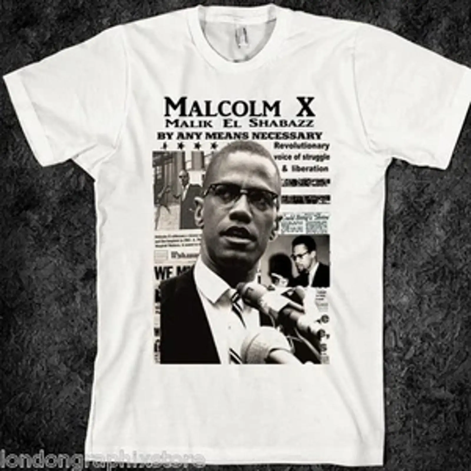Camiseta Malcolm X Black Histo - Vintage Fashion History avaliação e preço