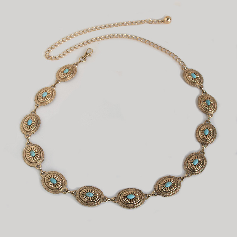 Corrente de cintura boêmia par - Vintage Fashion Look avaliação e preço
