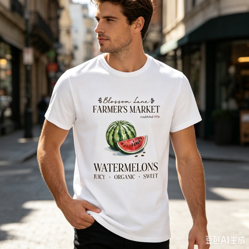 Camiseta masculina Watermelon  - Vintage Fashion Market avaliação e preço
