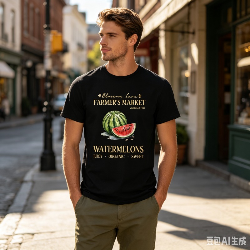 Camiseta masculina Watermelon  - Vintage Fashion Market avaliação e preço