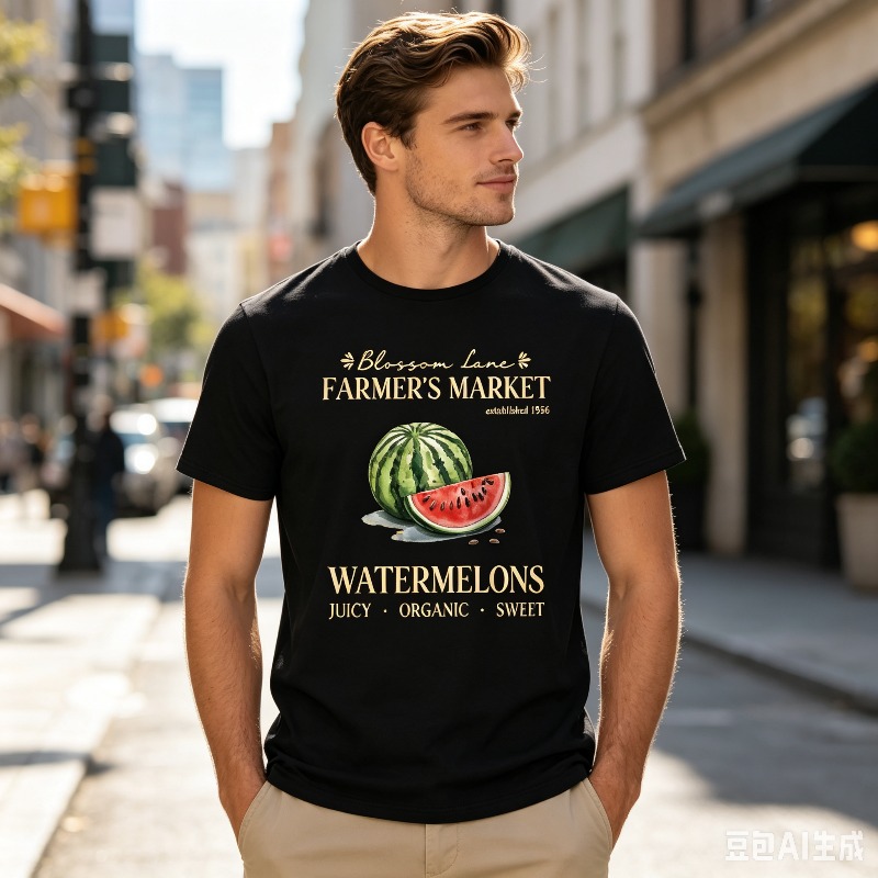 Camiseta masculina Watermelon  - Vintage Fashion Market avaliação e preço