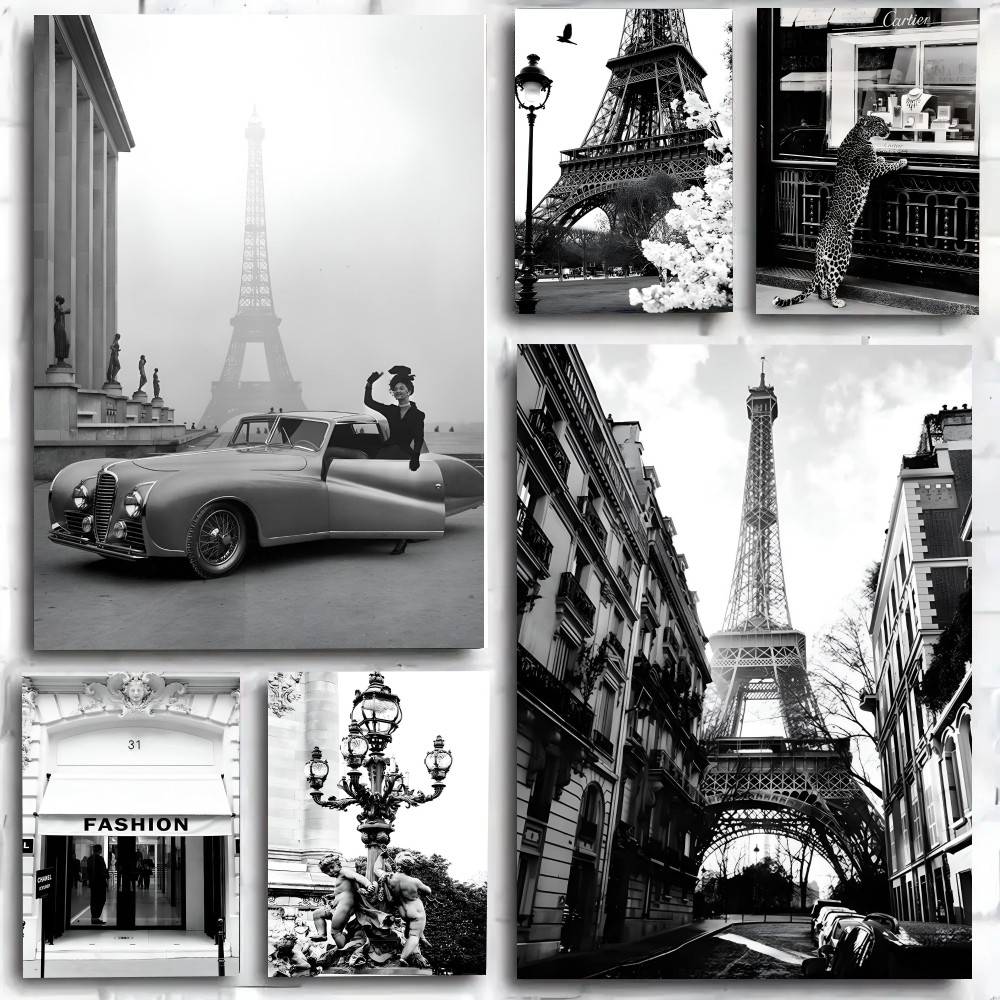 Pôster de arte da torre eiffel - Vintage Fashion Illustrations avaliação e preço