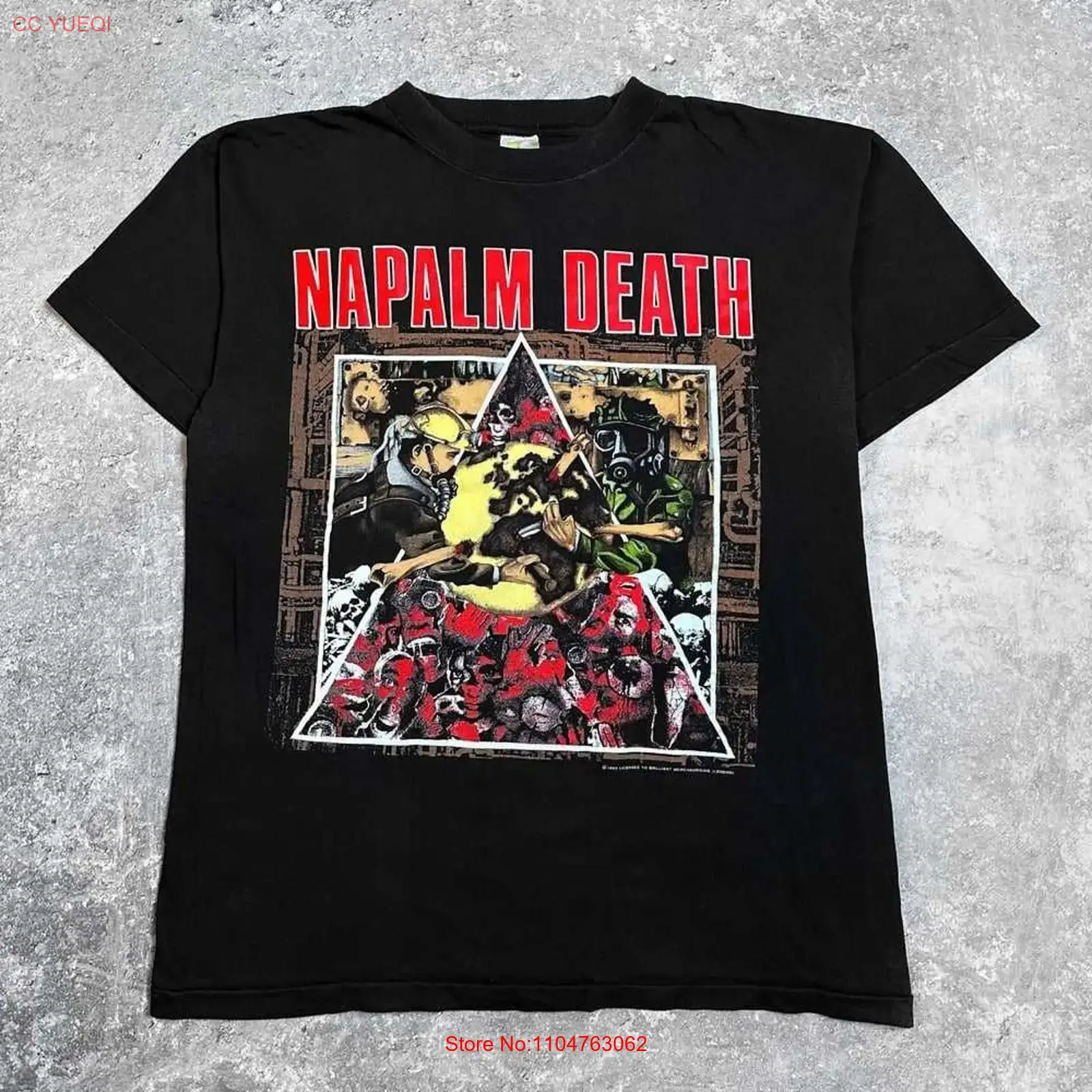 Camiseta Napalm Death 1992 Cam - Vintage Fashion Campaigns avaliação e preço