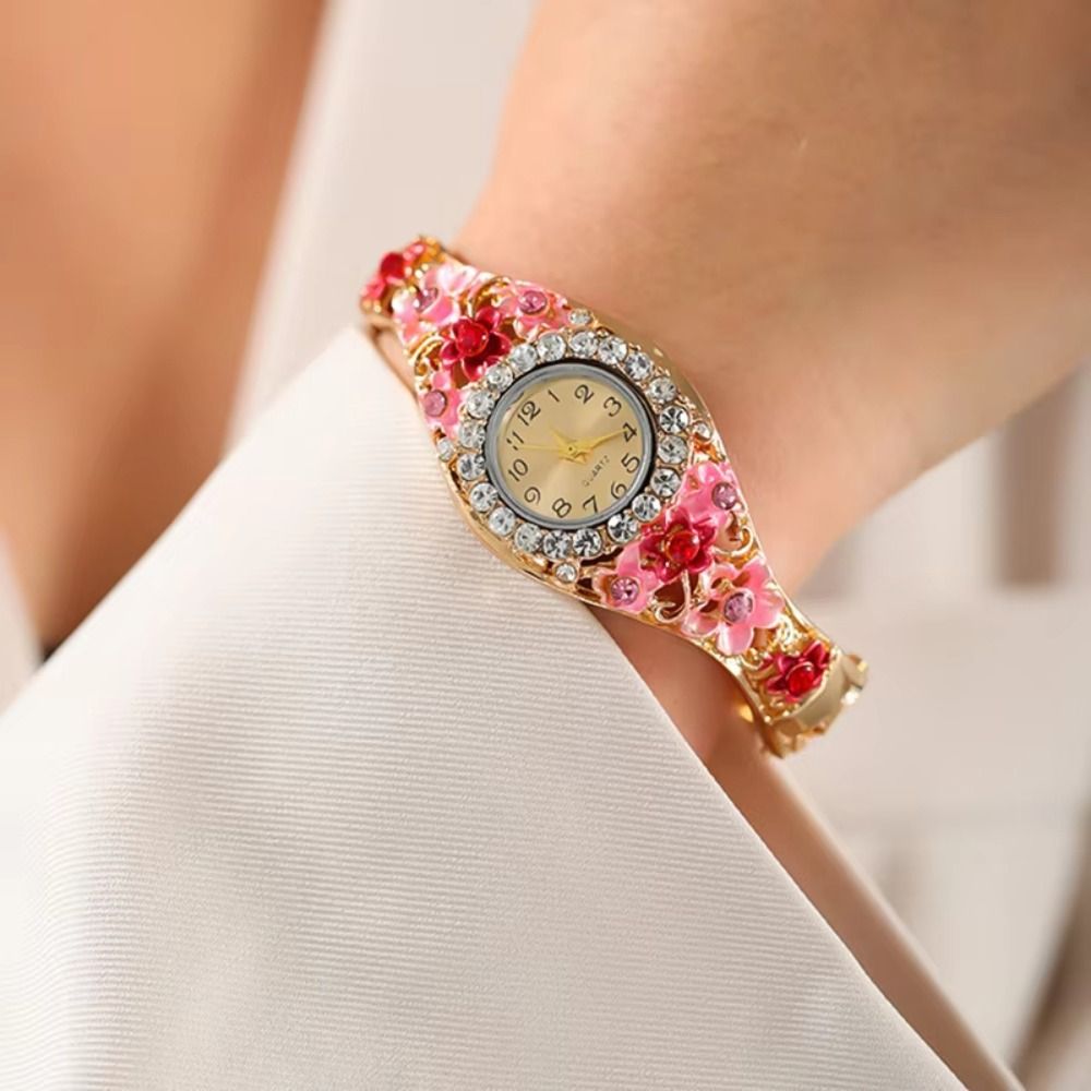 Relógio vintage rico em flores - Vintage Fashion Week avaliação e preço