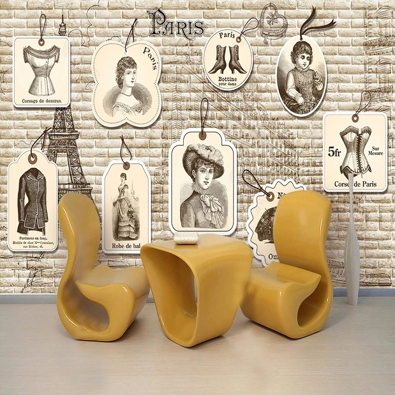 Papel de Parede Fotográfico 3D - Vintage Fashion Tags avaliação e preço