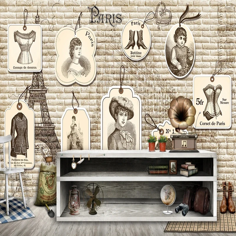 Papel de Parede Fotográfico 3D - Vintage Fashion Tags avaliação e preço