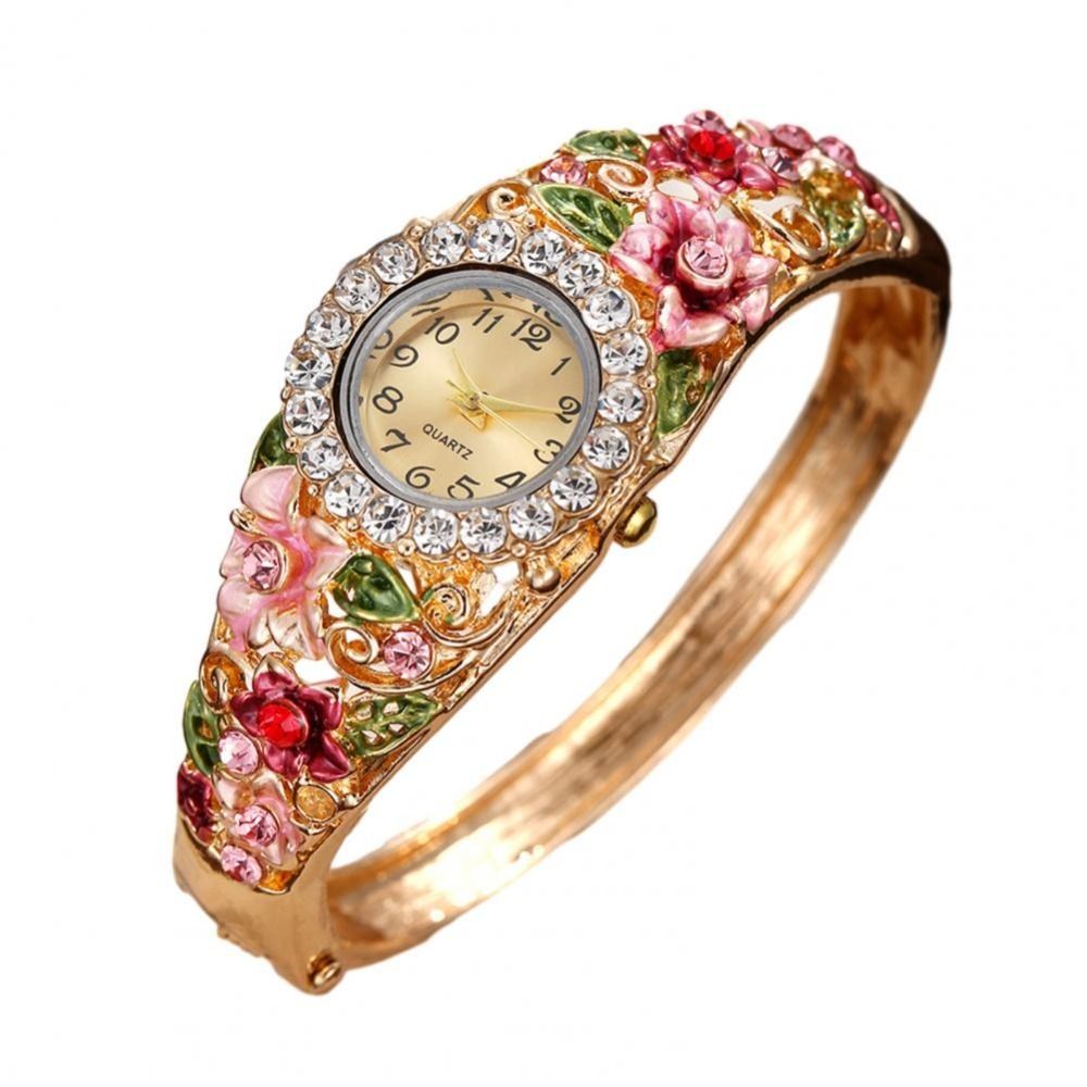 Relógio Vintage Rico em Flores - Vintage Fashion Week avaliação e preço