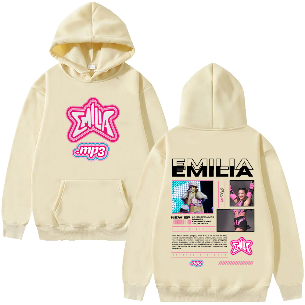 Emilia mernes mp3 hoodies moda - Vintage Fashion Vogue avaliação e preço