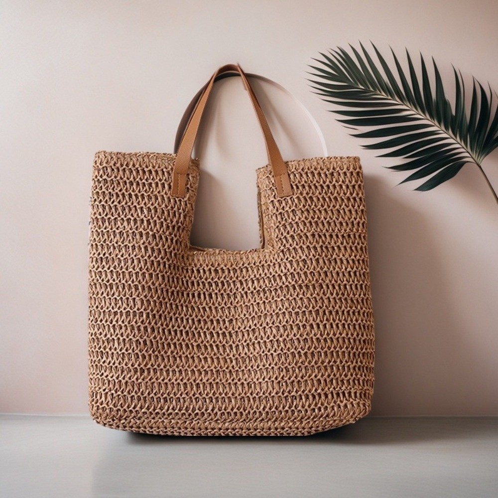 Bolsa de Ombro de Palha Estilo - Vintage Fashion Market avaliação e preço