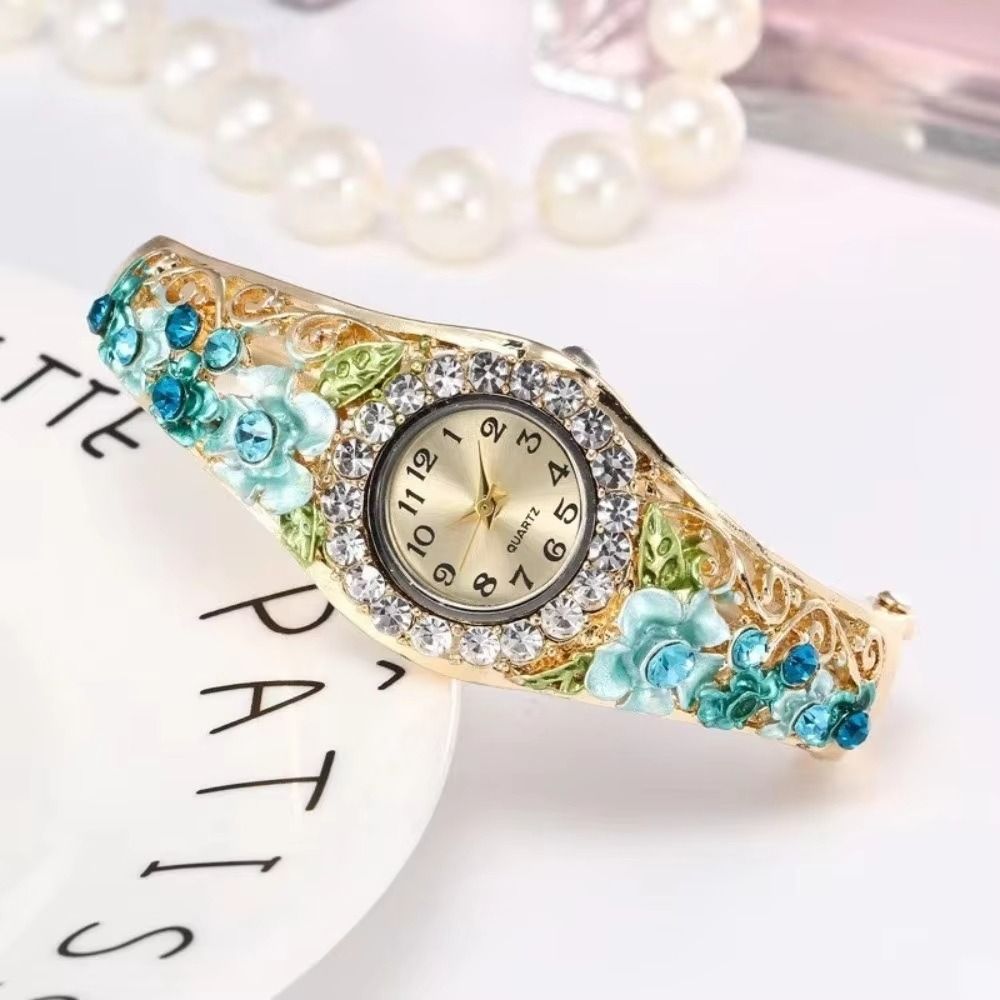 Relógio Vintage Rico em Flores - Vintage Fashion Week avaliação e preço