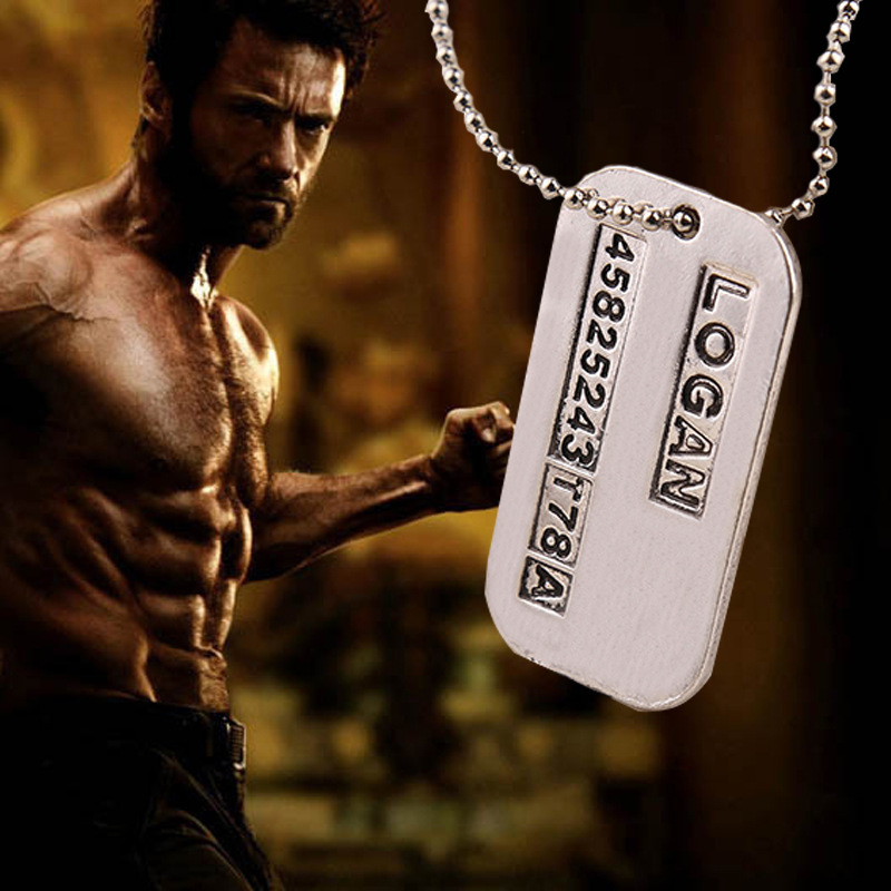 Logan Hugh Jackman Tag colar d - Vintage Fashion Tags avaliação e preço