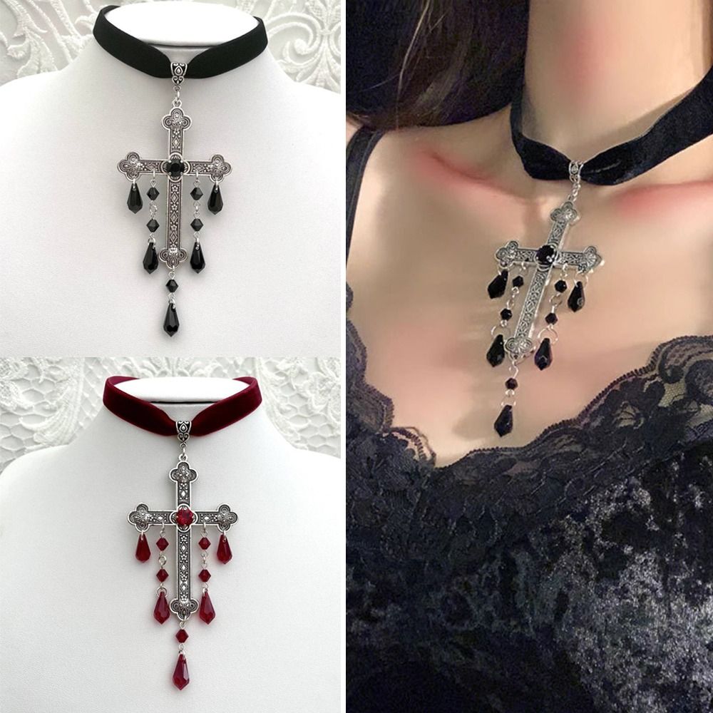 Estilo retro grande cruz pinge - Vintage Fashion Look avaliação e preço