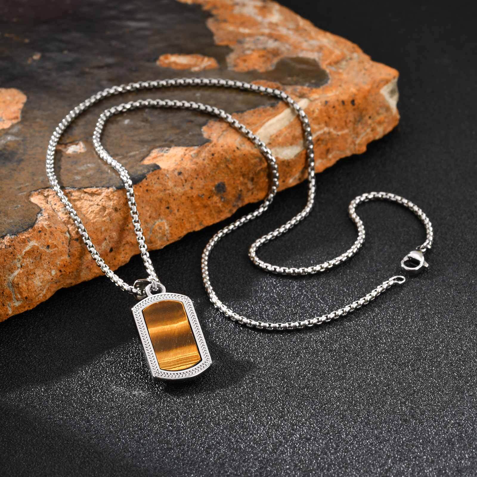 Vnox colar com pingente de ped - Vintage Fashion Tags avaliação e preço